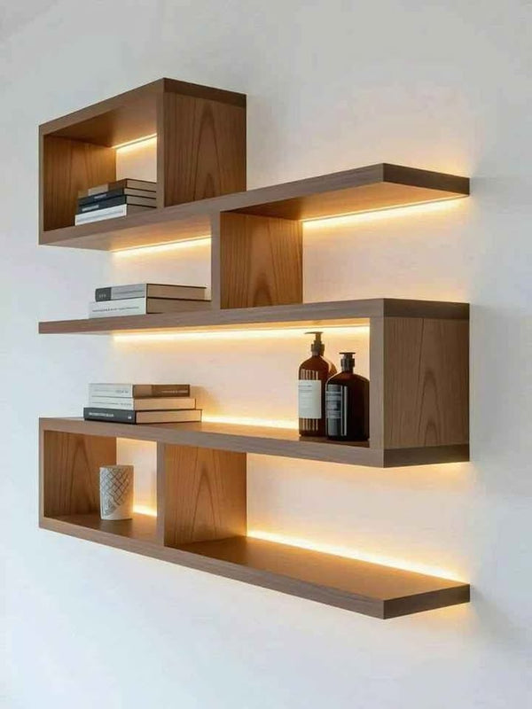 repisas flotantes iluminadas