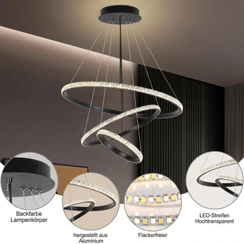 Lámpara Colgante LED 3 Anillos | Ozzara Home Peru